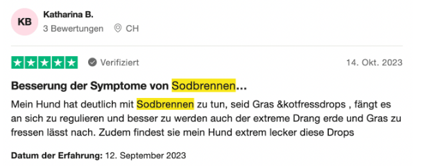 Bewertung Katharina B. – Besserung der Symptome